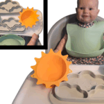 Chipi Nature -10pc Set - (1) Sun Bowl, (2) Cloud Plates, (1) 3-in-1 Rain Drop, (2) Bibs, (2) Tethers
