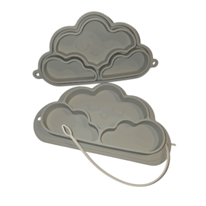 Cloud Plates Set /w Utensil String- For mealtime and travel